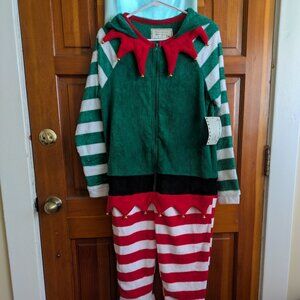 NWT Derek Heart Elf Onsie Sleeper Ugly Christmas Sweater PJ's Small